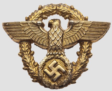 German Police General's Metal Cap Eagle Obverse