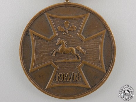 Commemorative War Medal of the Hanover Military Association (in bronze) Obverse