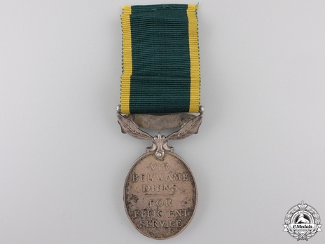 Miniature Silver Medal  (with 1 clasp) Reverse