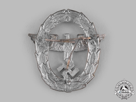 Firefighters 1st Pattern Metal Cap Eagle Emblem Reverse