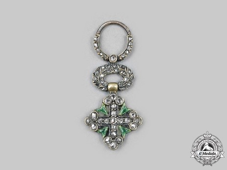 Italy, Kingdom. An Order of St. Maurice and St. Lazarus, Miniature Cross in Diamonds