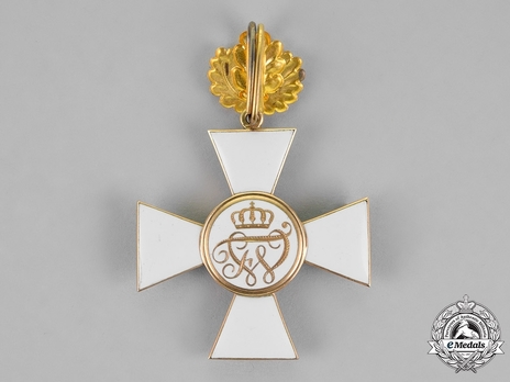 Order of the Red Eagle, Type V, Civil Division, II Class Cross (with oak leaves, in gold) Reverse