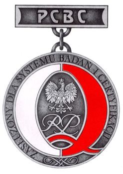 Decoration for Merit to the System of Research and Certificates Obverse