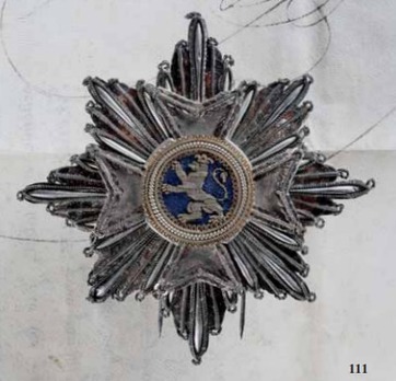 Wilhelm Order, Grand Cross Breast Star (embroidered) Obverse