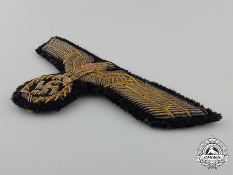 Kriegsmarine Blue Uniform Embroidered Breast Eagle (Hand-Embroidered) Obverse