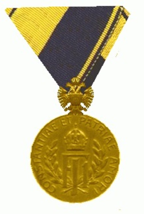 Medaille van de landweer oostenrijk hongarije 1908
