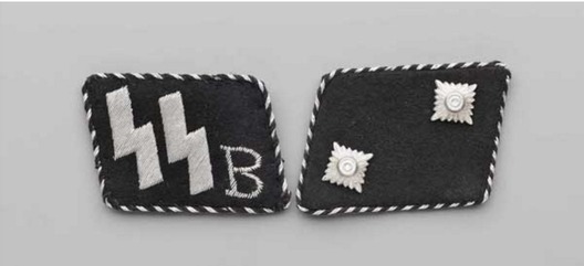 SS-Schule Braunschweig 1st pattern Non-Commissioned Staff & Cadets Collar Tabs Obverse