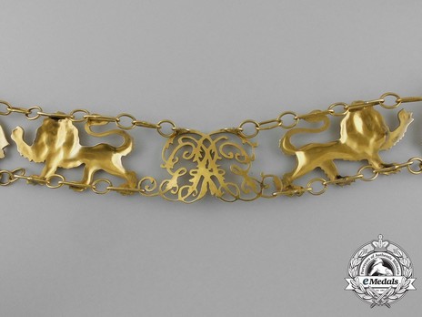 Royal Guelphic Order, Gold Collar (in gold) Reverse Detail
