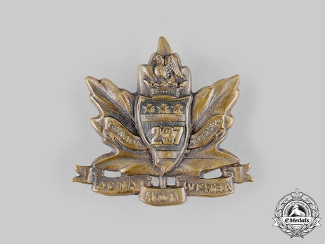 237th Infantry Battalion Other Ranks Cap Badge Obverse
