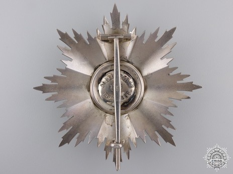  Order of the Romanian Crown, Type I, Civil Division, Grand Officer's Breast Star Reverse