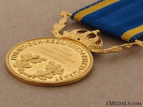 6th Size Gold Medal Reverse