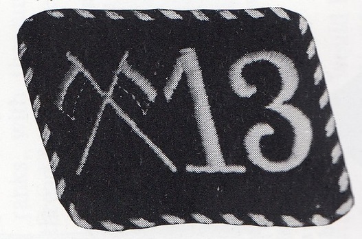 Allgemeine SS 13th Cavalry Regiment Unit Collar Tab Obverse