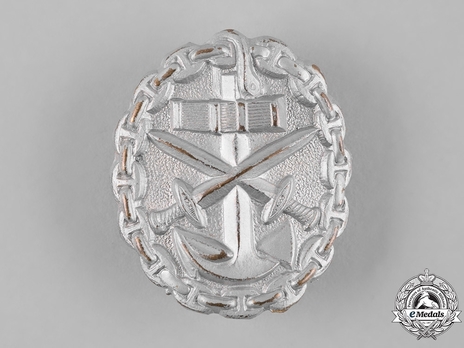 Naval Wound Badge, in Silver (in brass) Obverse