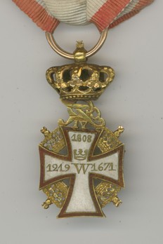 Order of Dannebrog, Knight (Frederik VI) Reverse