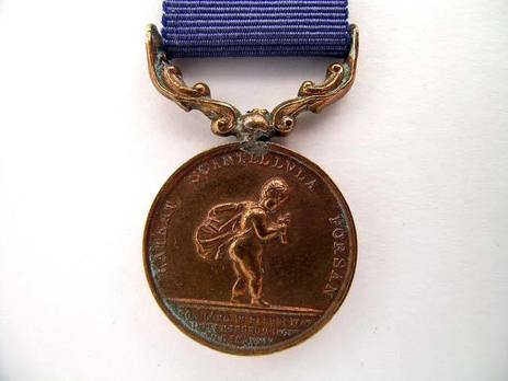 Bronze Medal (for "unsuccessful" rescues, 1837-1867) Obverse