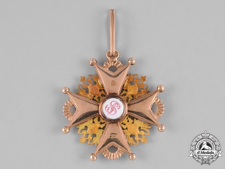 Order of Saint Stanislaus II Class Badge Reverse