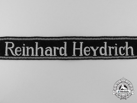 Waffen-SS Reinhard Heydrich NCO/EM's Cuff Title (RZM machine-embroidered version) Obverse