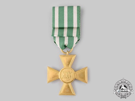 Long Service Decoration, Type II, Cross for 25 Years Reverse