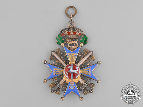 Dukely Order of Henry the Lion, Grand Cross with Swords (through middle) Obverse