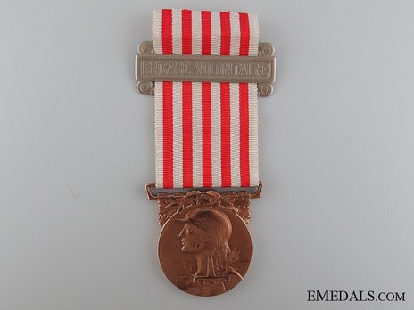 Bronze Medal (with "ENGAGE VOLONTAIRE," stamped "A. MORLON") Obverse 