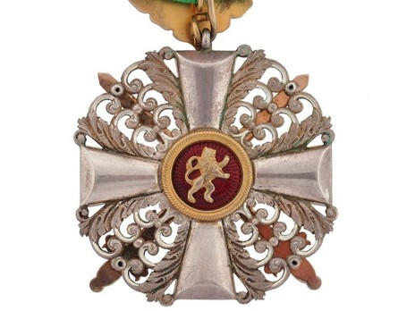 I Class Knight with Swords (with oak leaves) (in silver gilt) Reverse