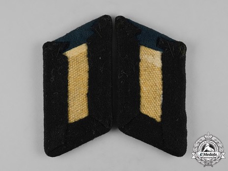 German Army Administrative Officer Ranks Field Collar Tabs Reverse