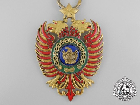 Order of Skanderbeg, Type II, Grand Cross Obverse