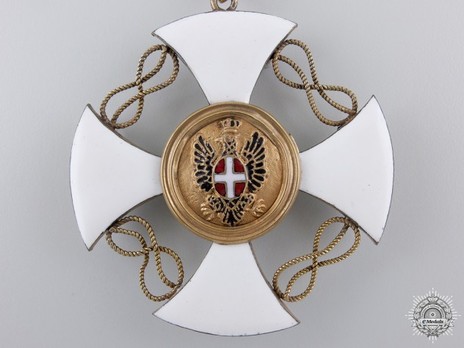 Order of the Crown of Italy, Commander Cross (in silver-gilt) Reverse