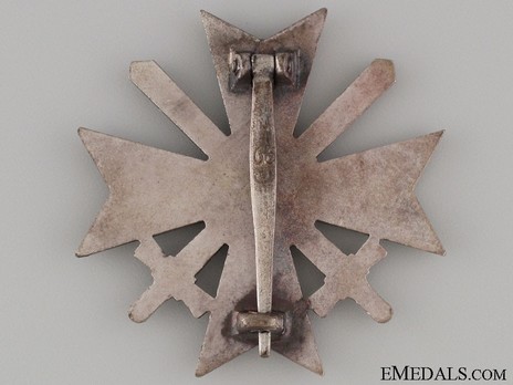 War Merit Cross I Class with Swords, by Klein & Quenzer (65, tombac) Reverse
