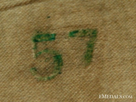 German Army Post-1936 Signals Officer's Field Cap M38 Stamp Detail