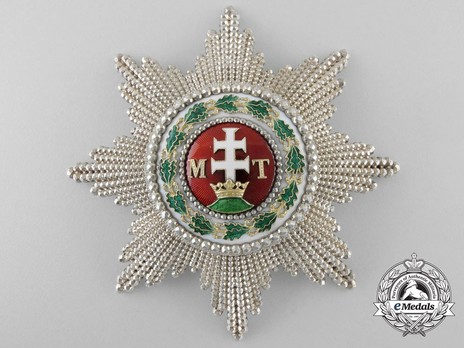Order of St. Stephen of Hungary, Grand Cross Breast Star Reverse