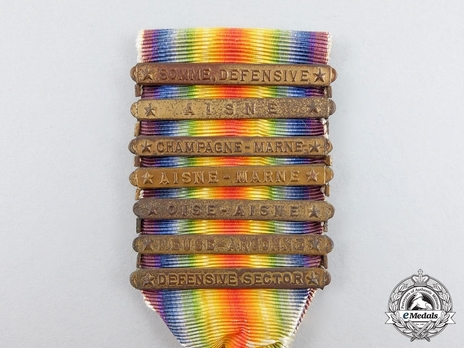 World War I Victory Medal (with 7 Army clasps) Obverse