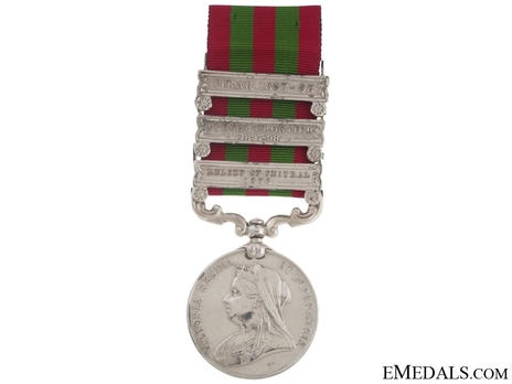 Silver Medal (with 3 clasps) (1896-1901) Obverse