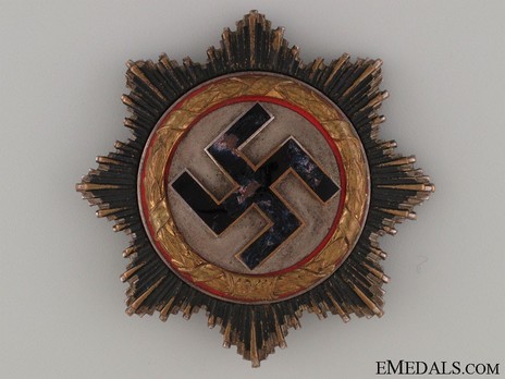 German Cross, in Gold, by C. E. Juncker (Model 2, "2", tombac) Obverse