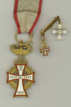 Order of Dannebrog, Knight (Christian VIII) Reverse