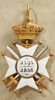 Merit Order of Adolph of Nassau, Military Division, Grand Cross Reverse