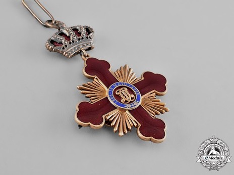 Order of Carol I, Grand Officer's Cross Reverse