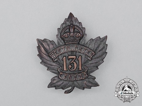 131st Infantry Battalion Other Ranks Cap Badge Obverse