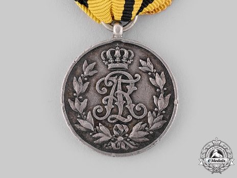 Friedrich August Medal, in Silver (with clasp, for males) Obverse