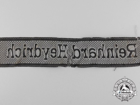 Waffen-SS Reinhard Heydrich NCO/EM's Cuff Title (BeVo weave version) Reverse