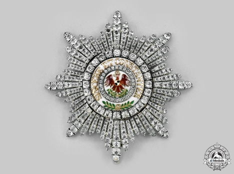 Order of the Red Eagle, Type V, Civil Division, I Class Breast Star (with diamonds) Obverse