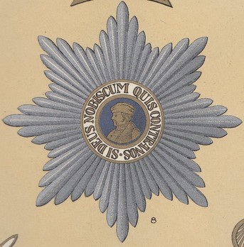 Order of Philip the Magnanimous, Type I, Grand Cross Breast Star (embroidered) Obverse