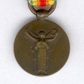 Miniature Bronze Medal (stamped "A. MORLON") Obverse