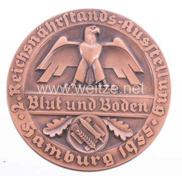 Exhibition Badge Hamburg, 1935 (large) Obverse
