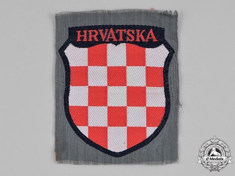 German Army Croatia Sleeve Insignia (1st version) Obverse