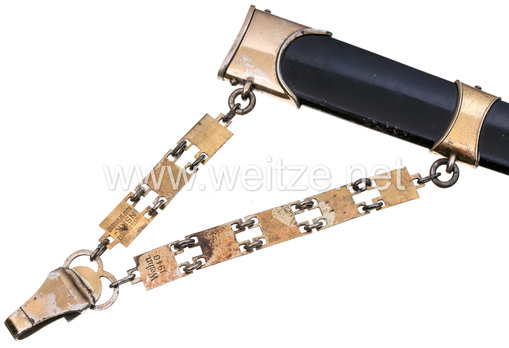 Naval NSKK M36 Chained Service Dagger by Puma Reverse Chain