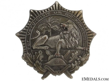 Colonial Award (Lion Order), I Class (in silver) Obverse
