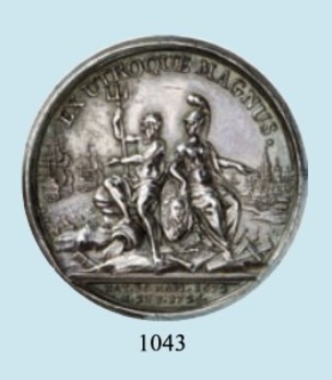 On the Death of Peter I, 1725 Medal (in silver) Reverse