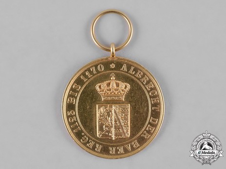 Order of Albert the Bear, Gold Medal of Merit (in gold) Reverse