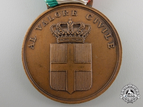 Medal of Civil Valour, in Bronze Obverse